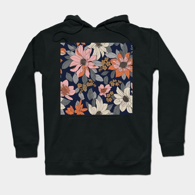 Pretty Floral Hoodie by RedGraph